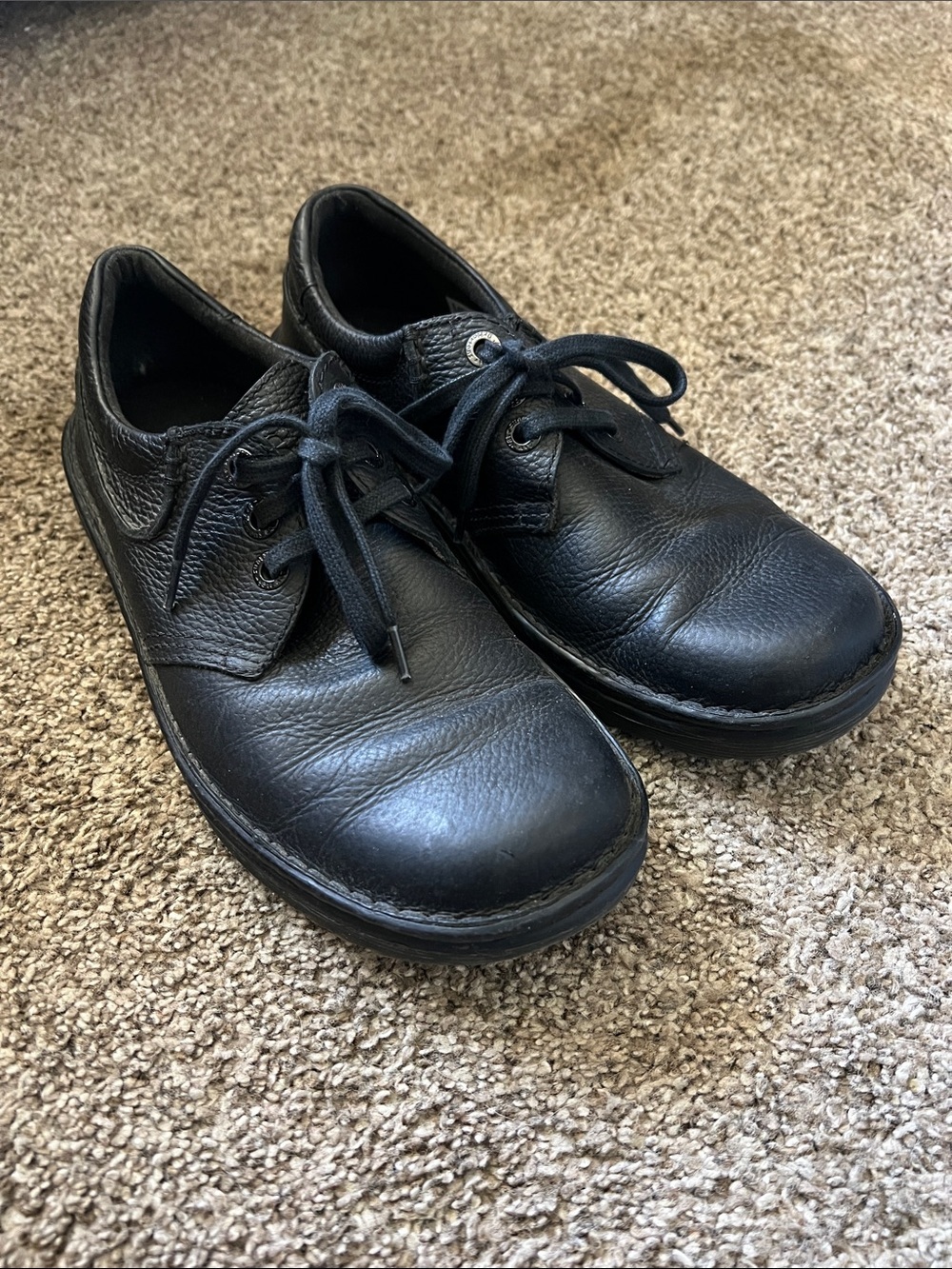 Dr Martens Men's Hampshire Black Leather Shoes Size US 8